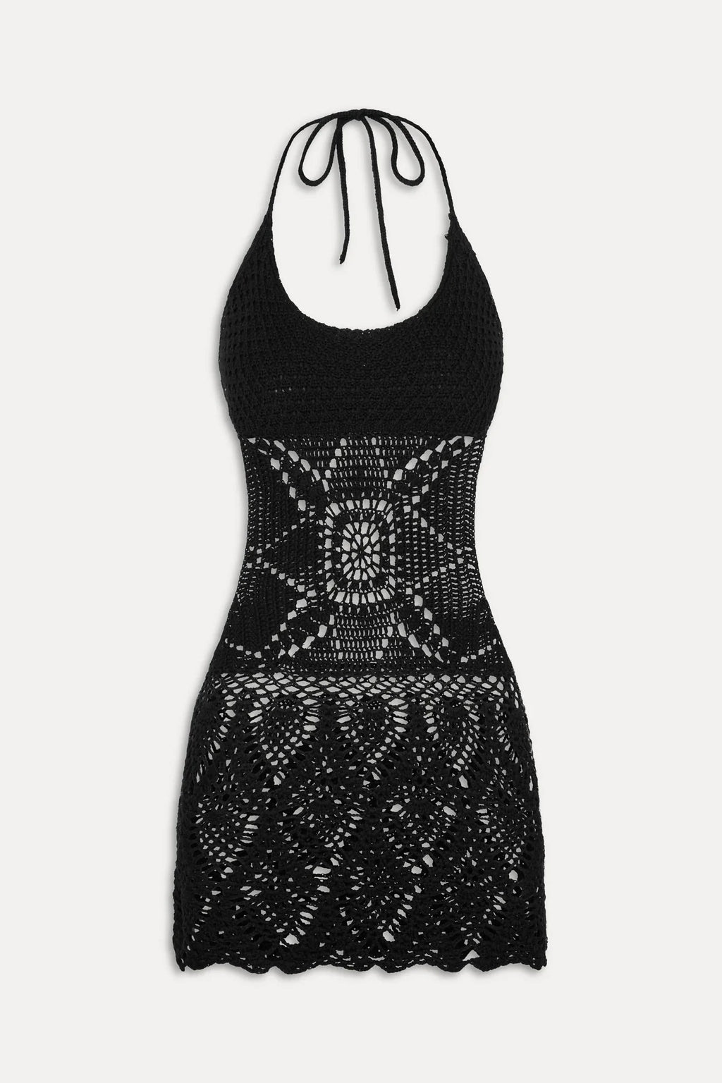 Cache-maillot crochet x JENNIE Gabriella – Noir