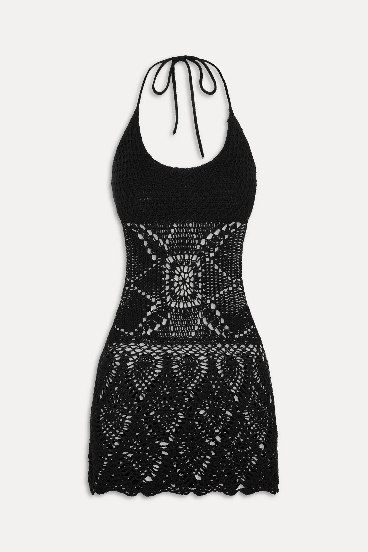 Cache-maillot crochet x JENNIE Gabriella – Noir