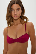 Haut de bikini bandeau Lane Skimpy - Vino