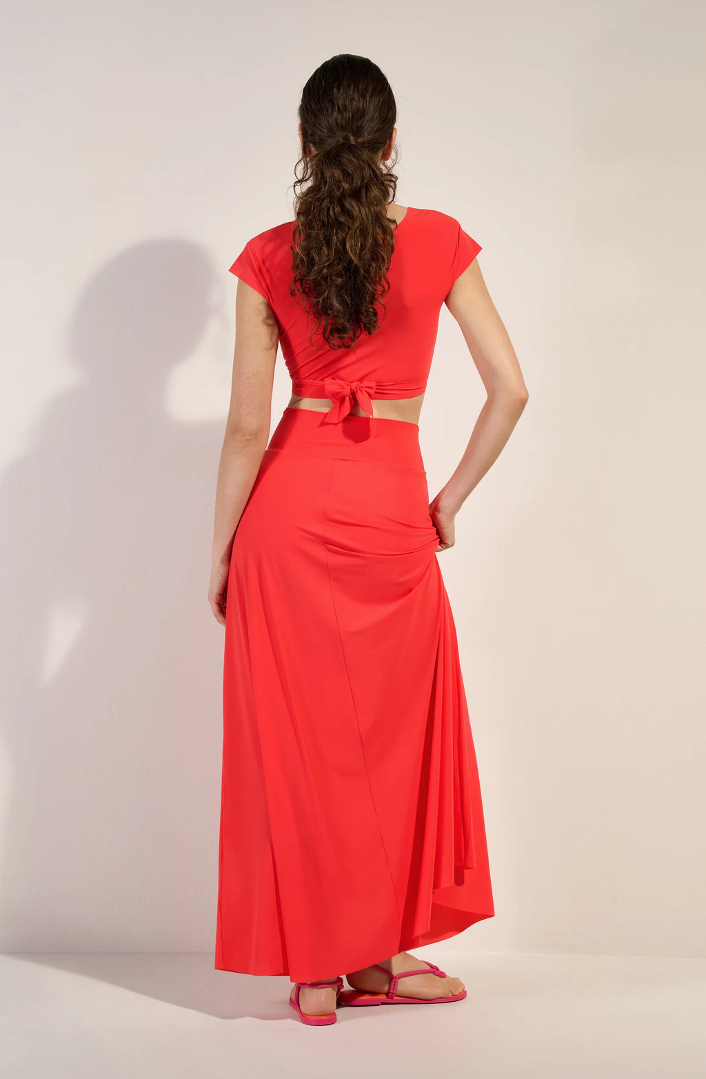 jaya Long sapphire light voile skirt