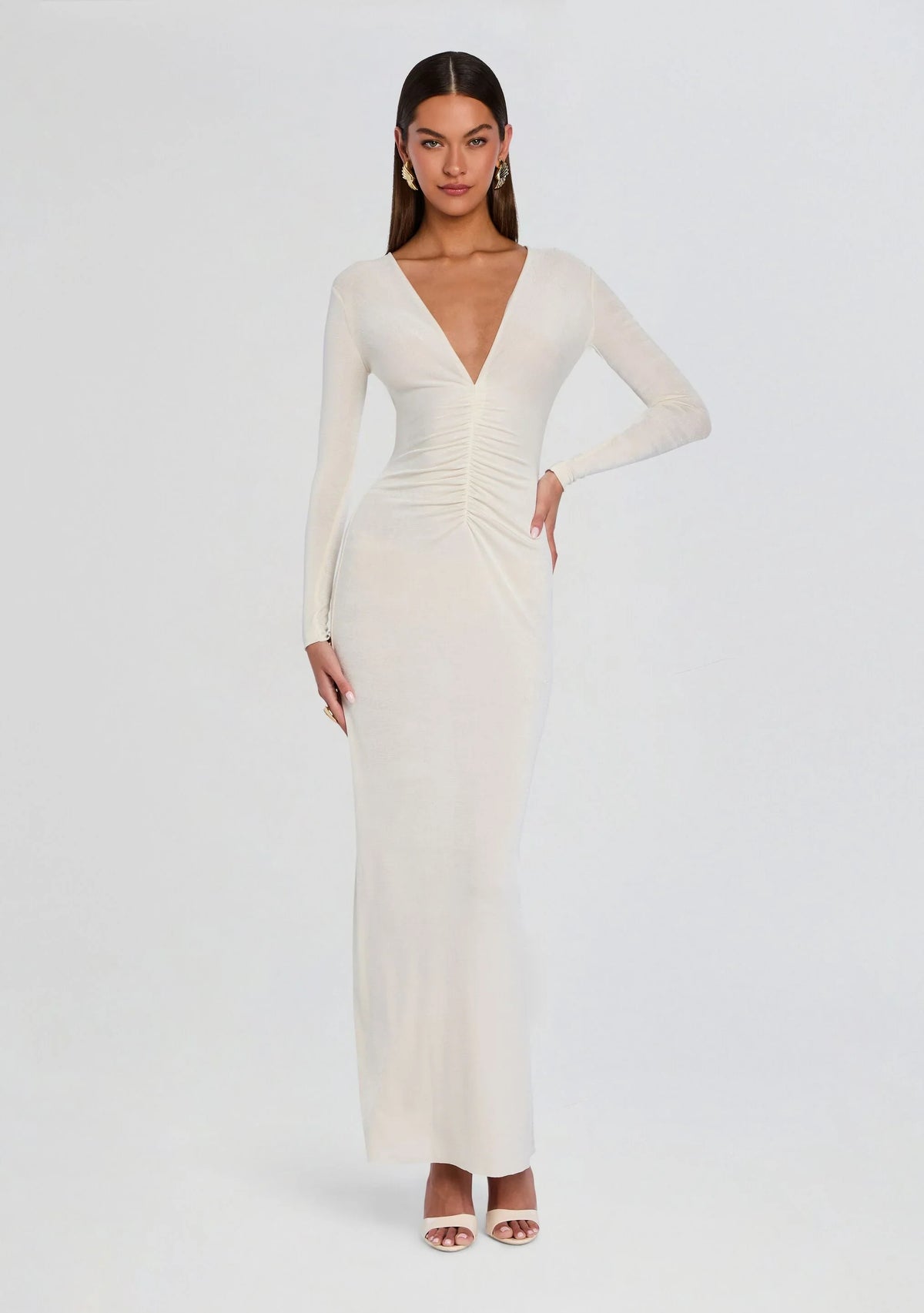 Robe longue ébène