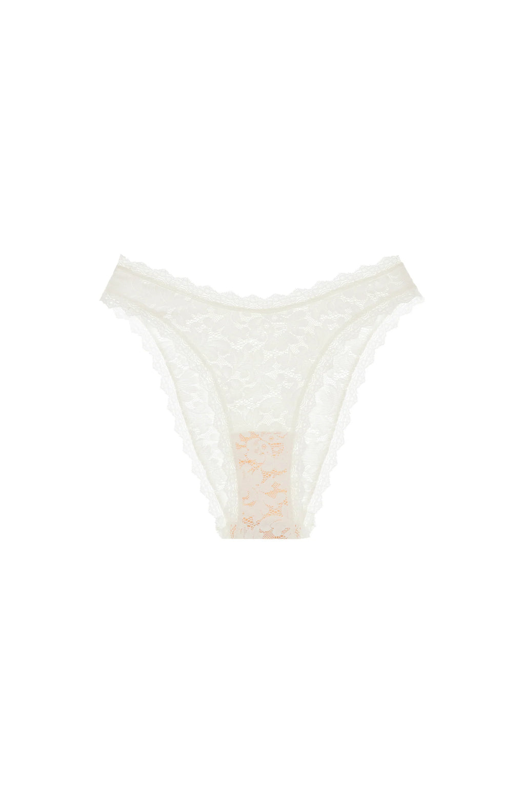 masha Low-cut foam white lace bottoms