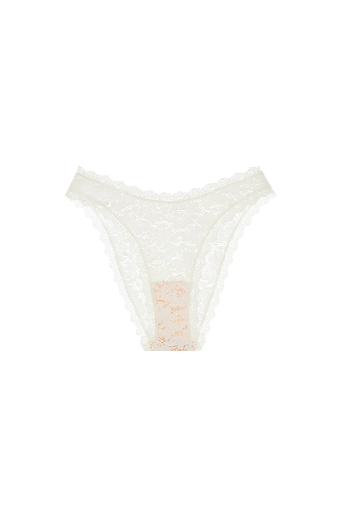 masha Low-cut foam white lace bottoms