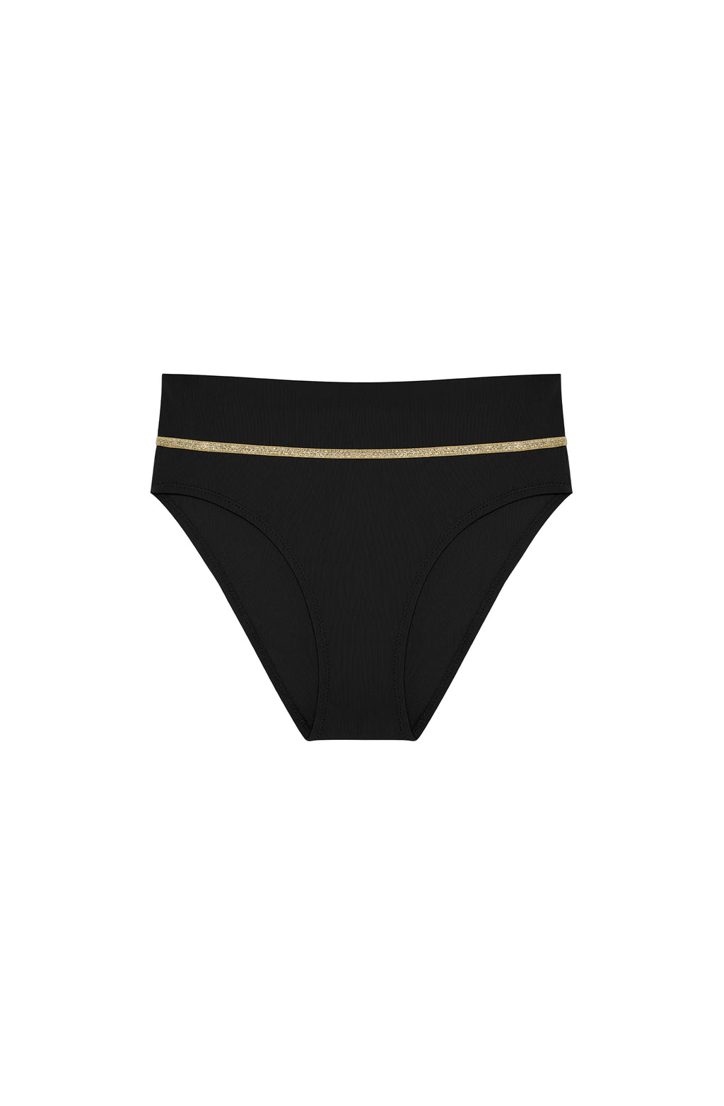 torio Jade and gold high-waisted bikini bottoms