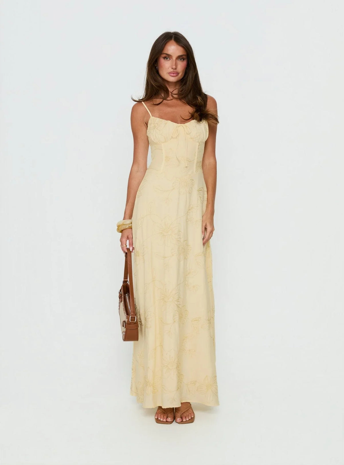 Robe longue Members Only Citron