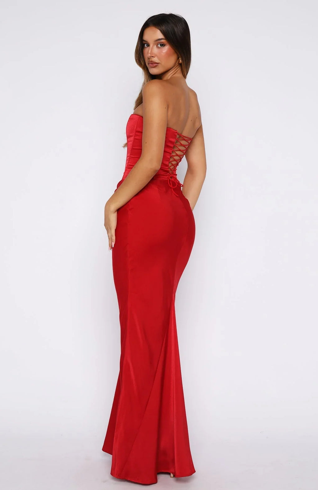 Robe longue "Love This Feeling" rouge