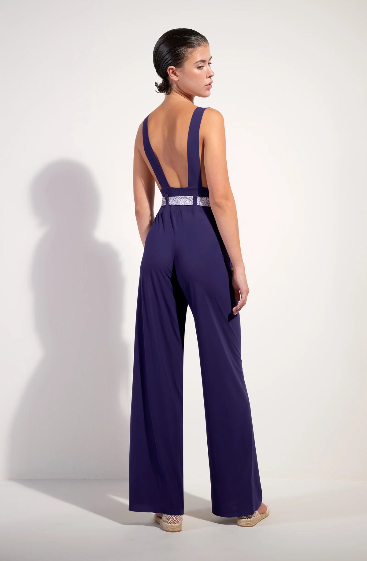 cira Black slim-fit overalls