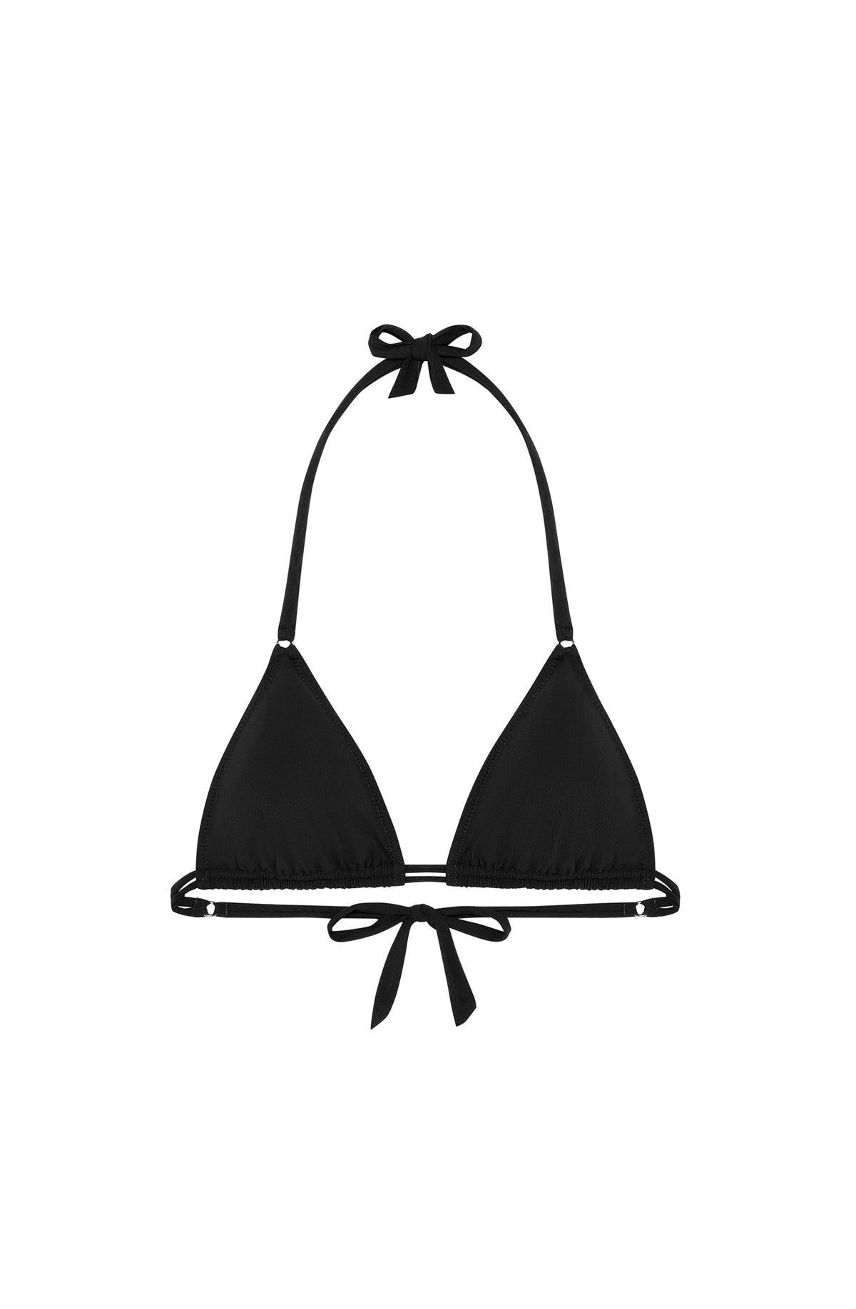 helia Black triangle bikini top
