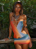 Robe Courte Regina Ocean Ombré