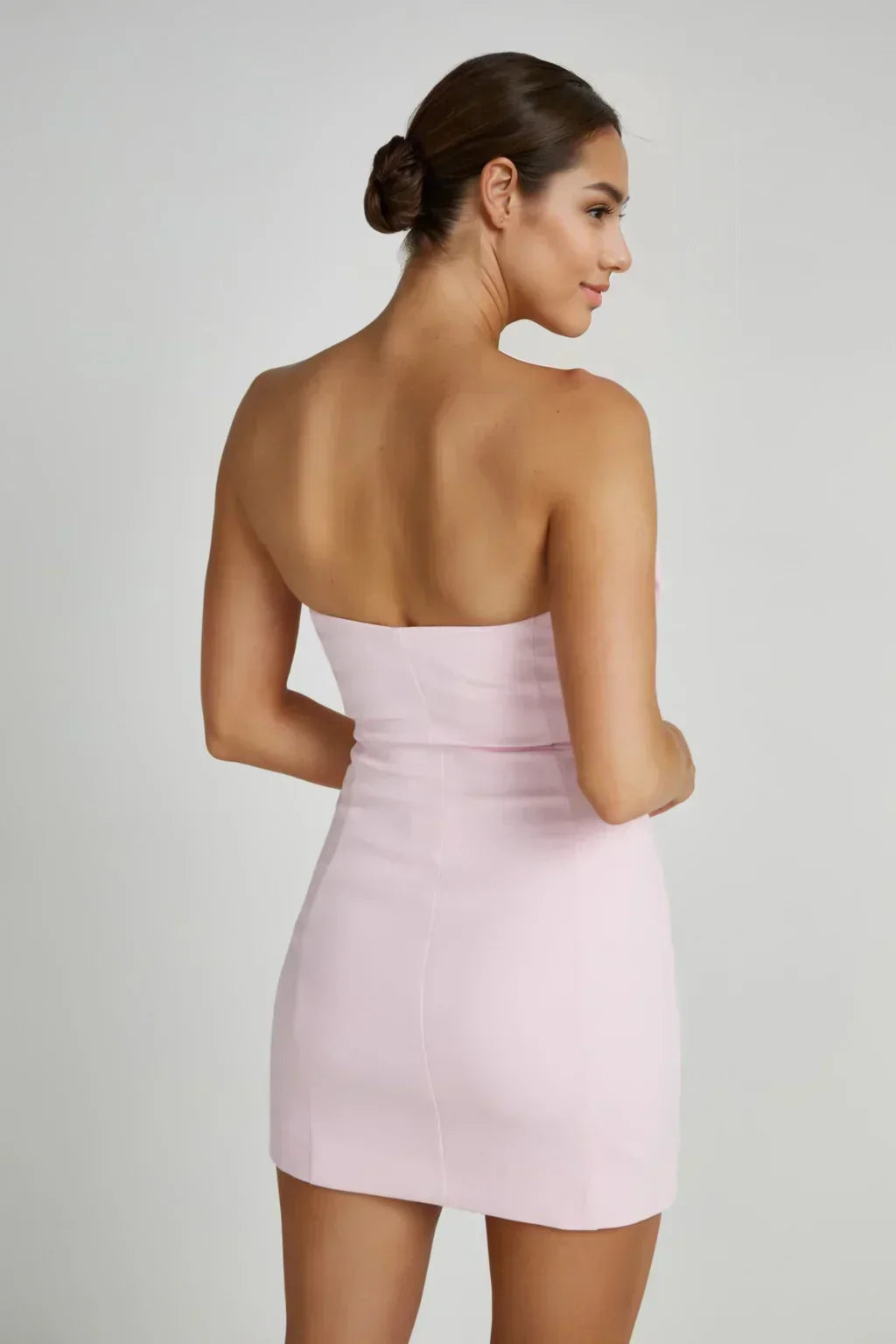 Robe Courte Roses Saint Valentin - Rose Poudré
