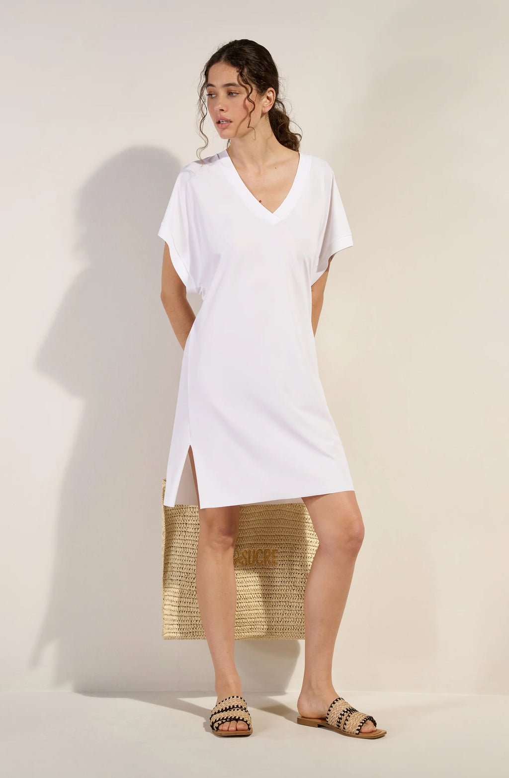 pretty Large white tunic
