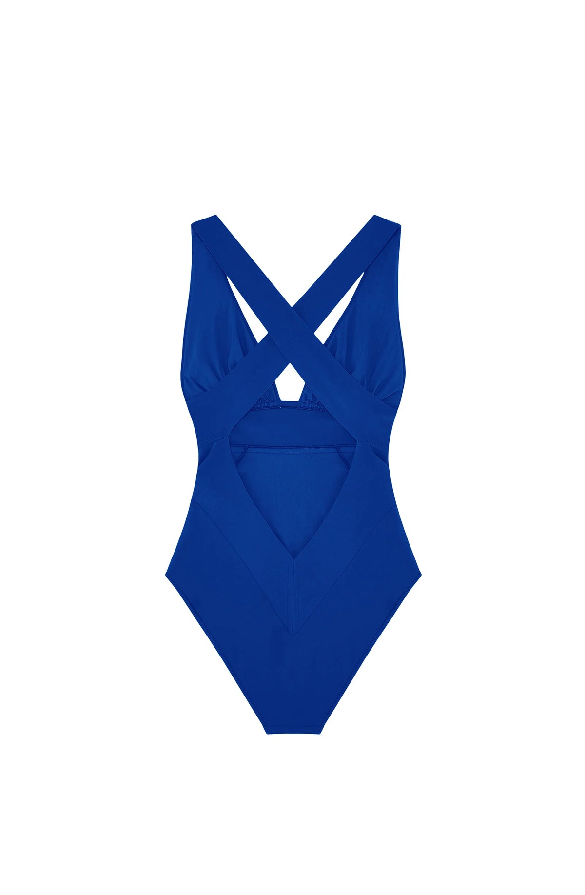 capri Orange back-crossed swimsuit
