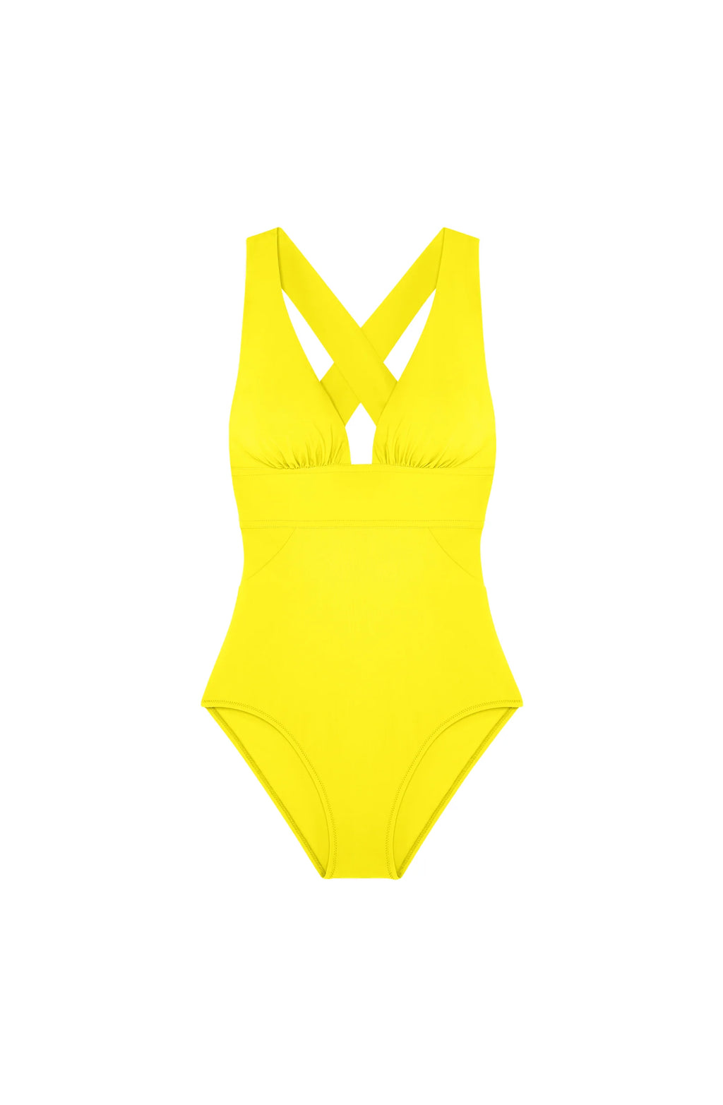 capri Orange back-crossed swimsuit