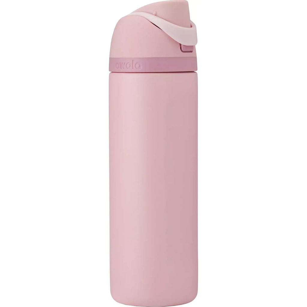 Bouteille d'eau Owala FreeSip en acier inoxydable de 709 ml - Quartz Rose