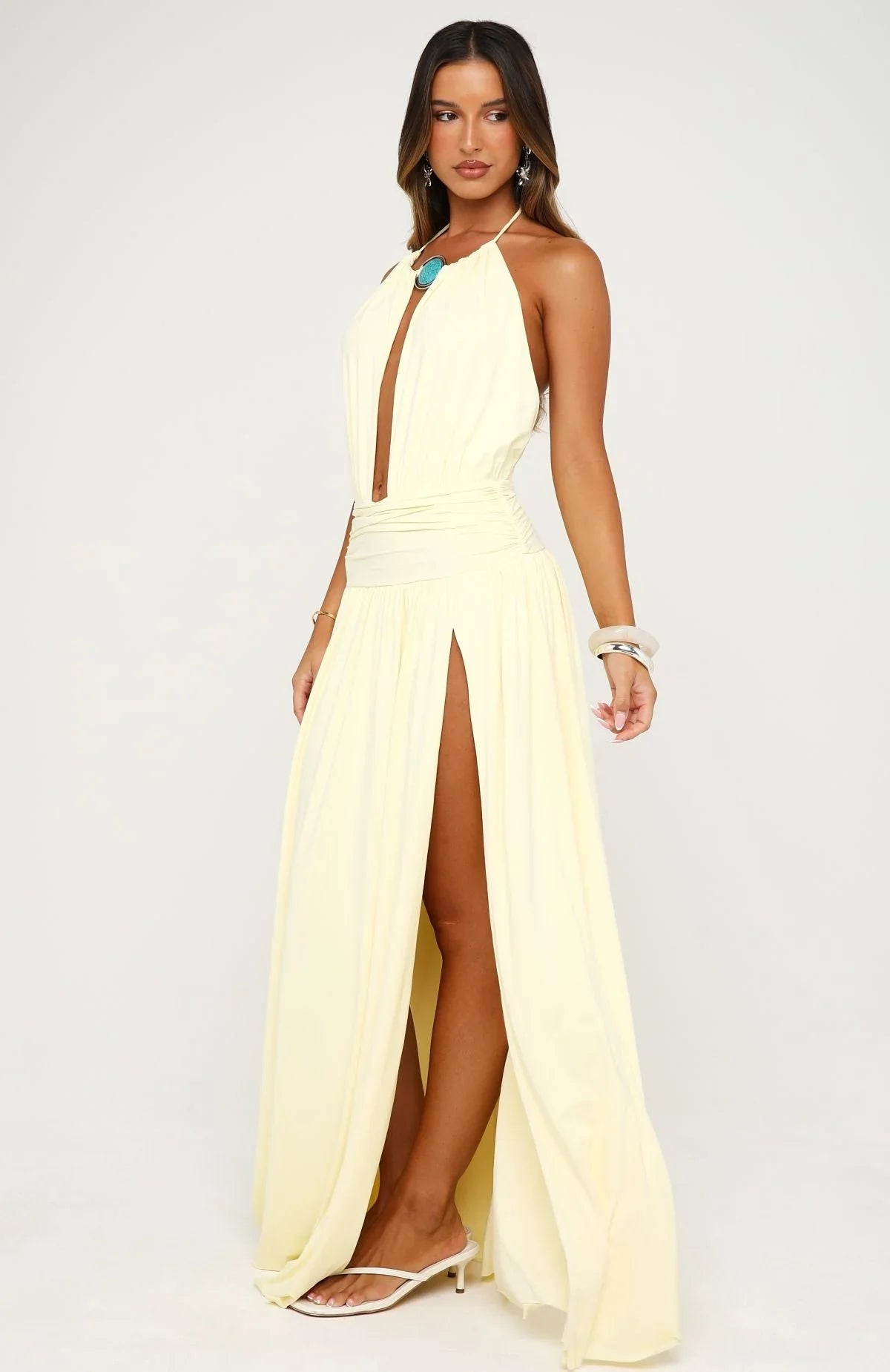 Robe longue Light Of Amour Citron