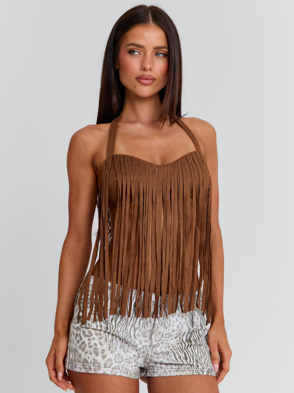 Le haut FRANCINE marron de Lucy