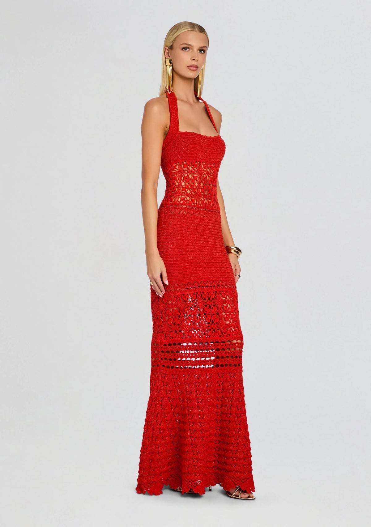 Robe longue en crochet Peggie