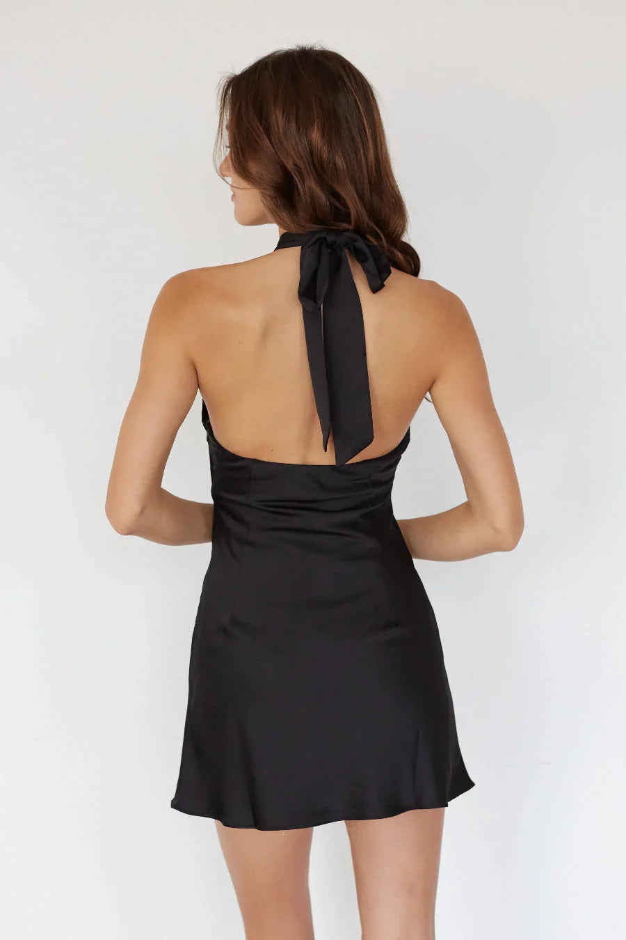 Mini-robe licou à découpes Priscilla