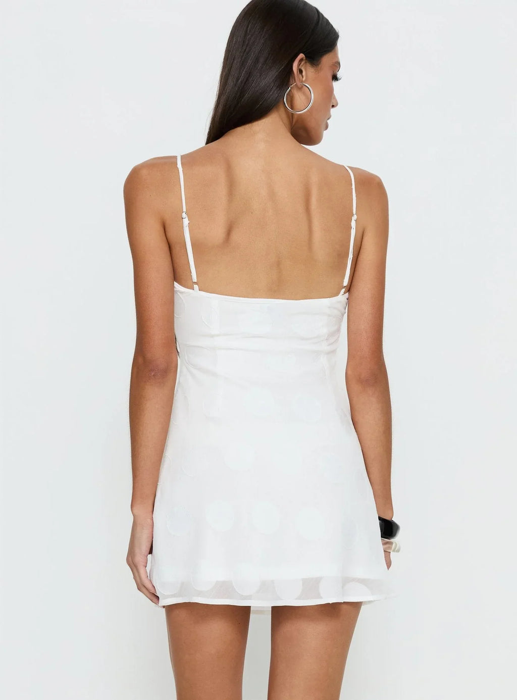 Robe mini Lissie Scoop à pois blancs