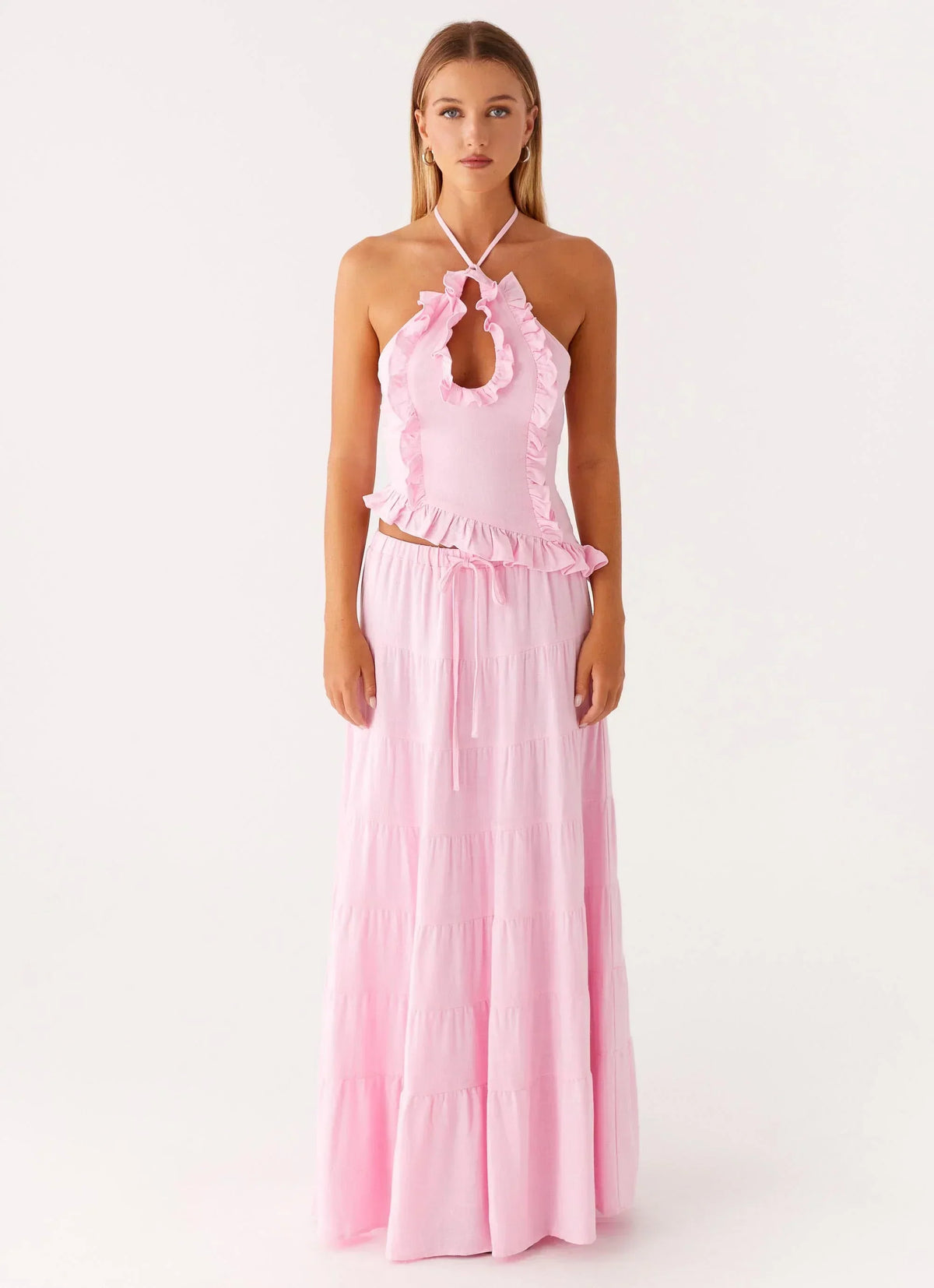 Haut en lin Mariella - Rose