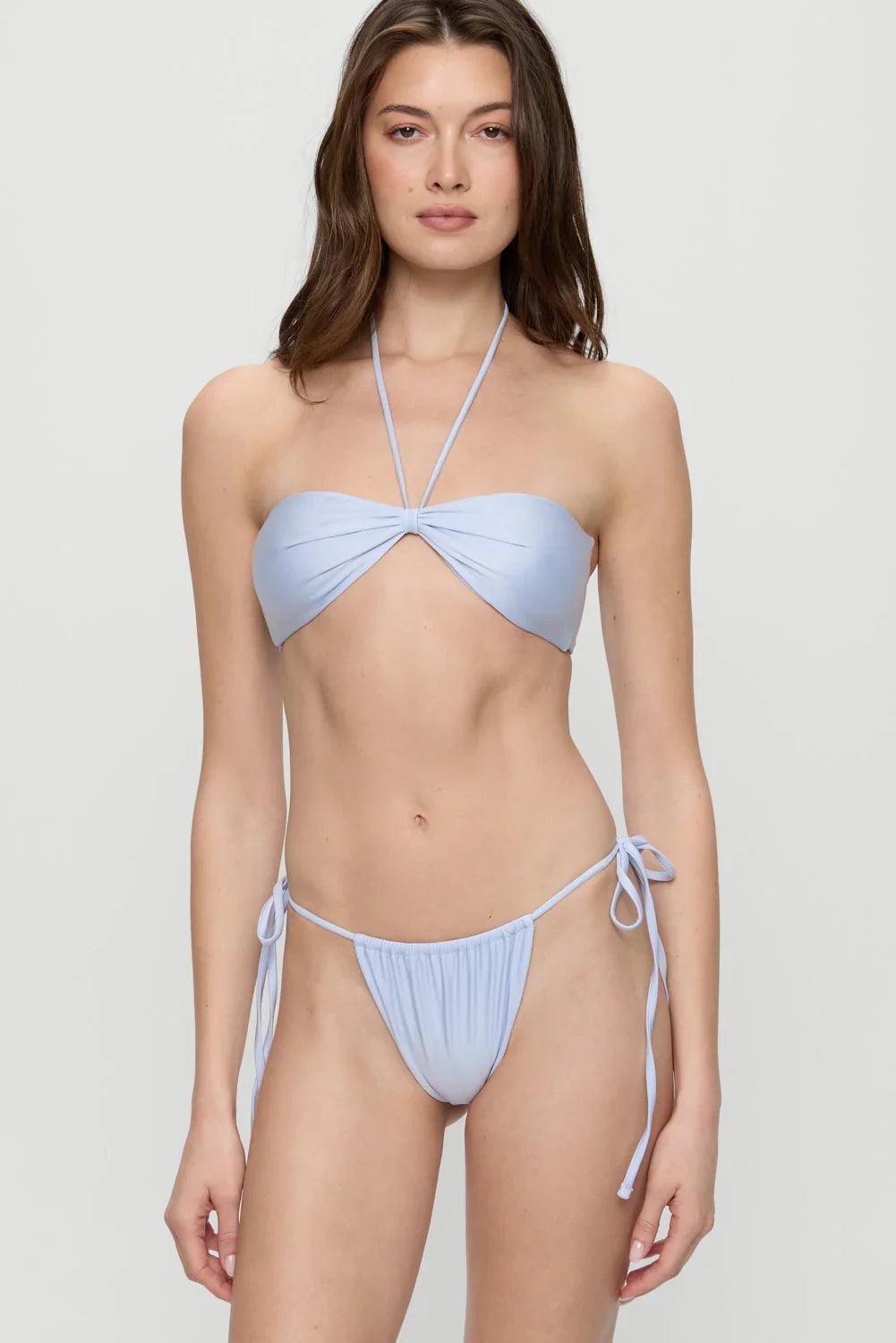 Haut de bikini bandeau Rumi Satin - Glaçage