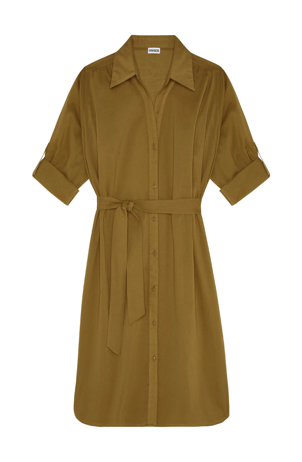 cassandre Orange shirt dress