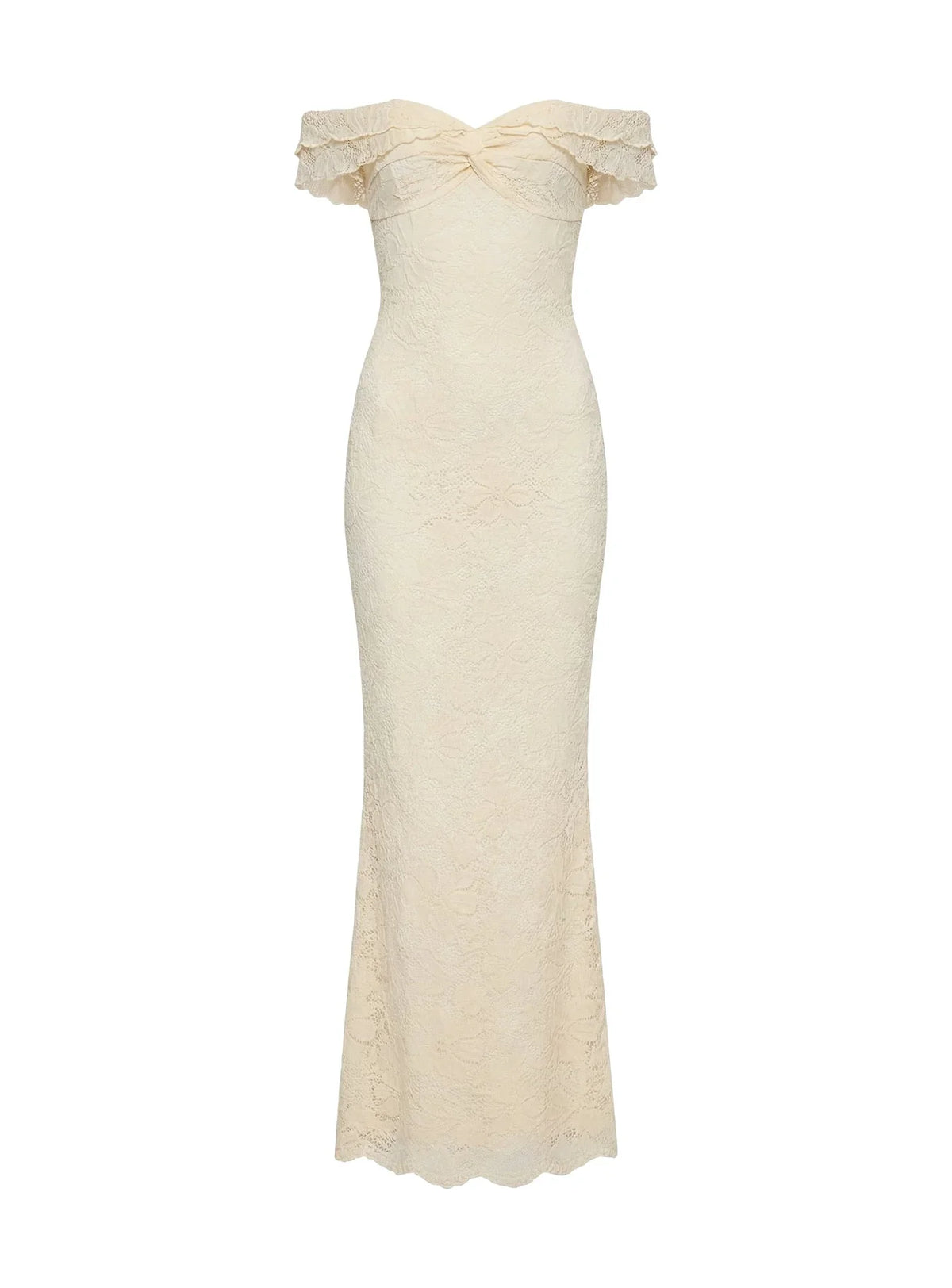 Anabeila Strapless Maxi Dress Lemon