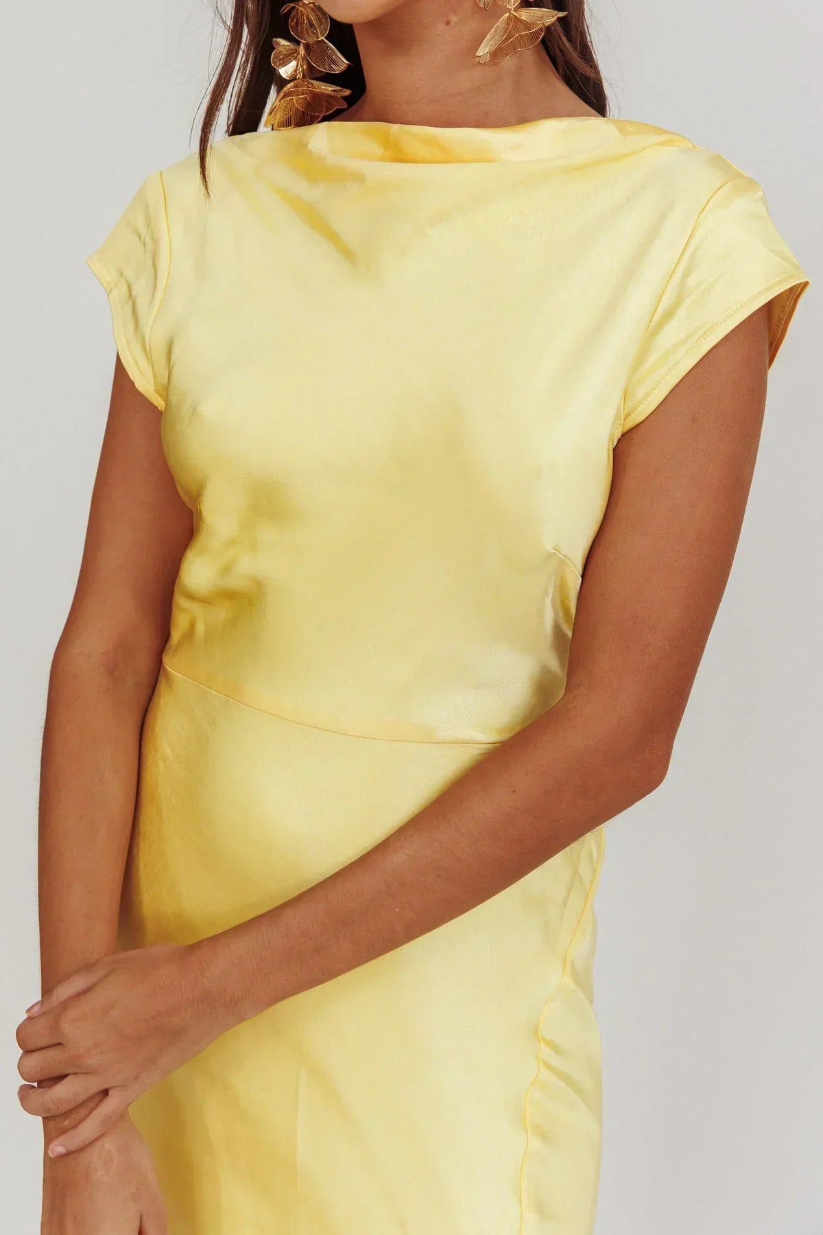 Robe midi Lucinda Butter à dos torsadé