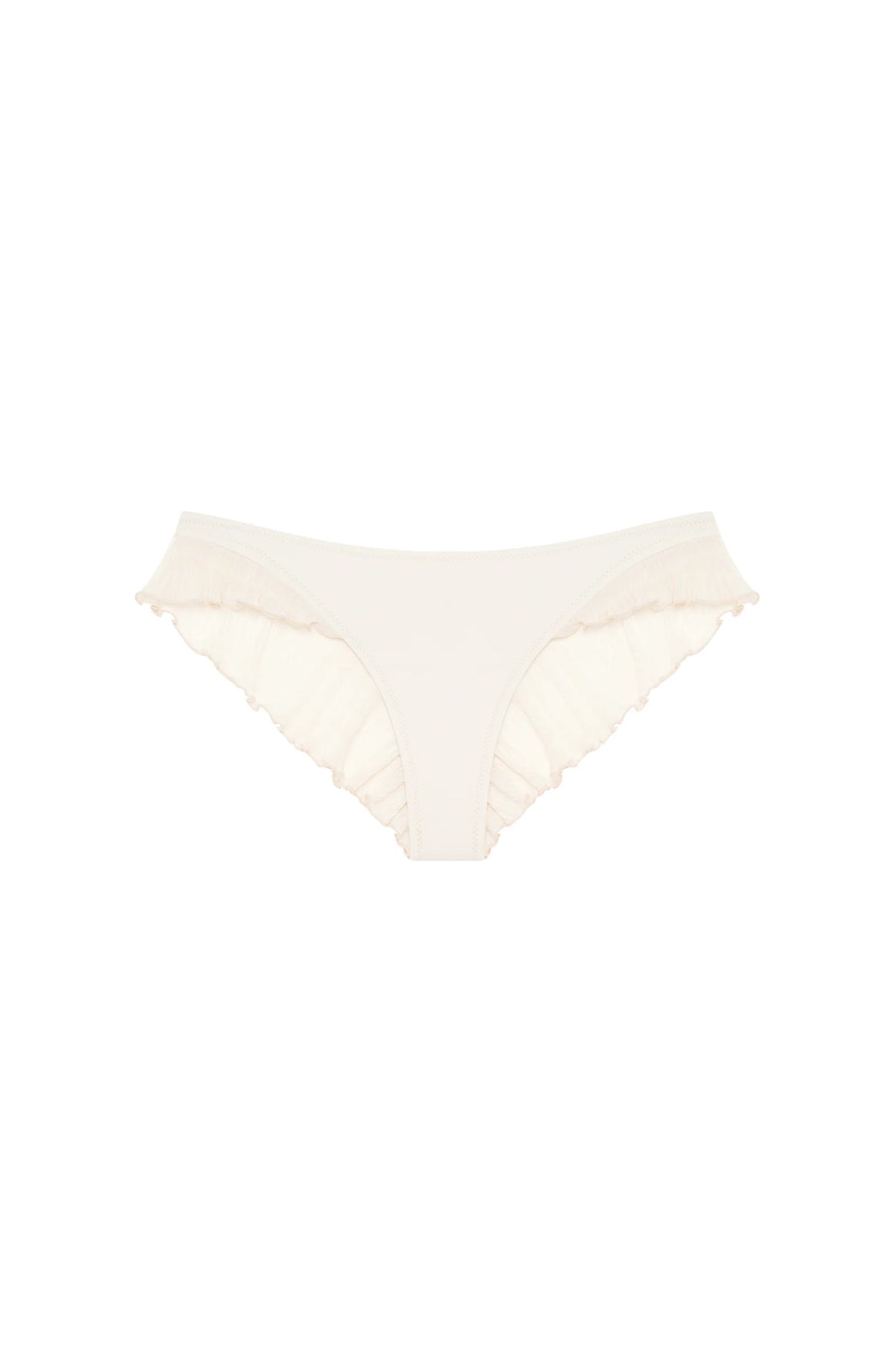 alala Black ruffled bikini thong