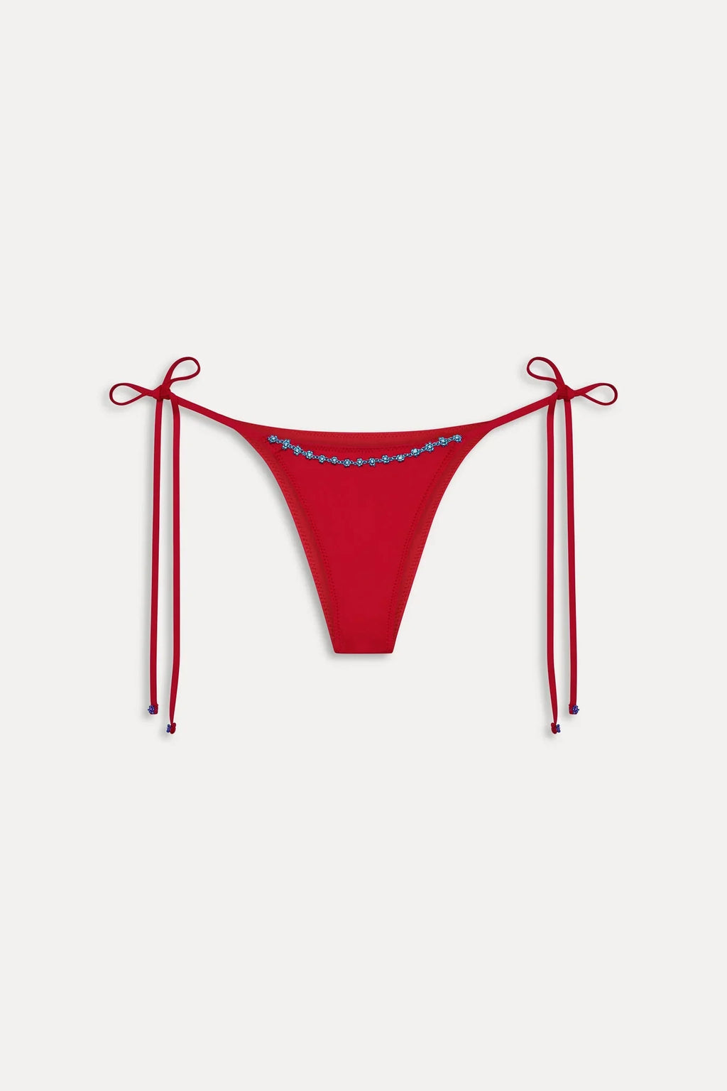 Bas de maillot de bain brésilien à perles Mackenzie - Havane