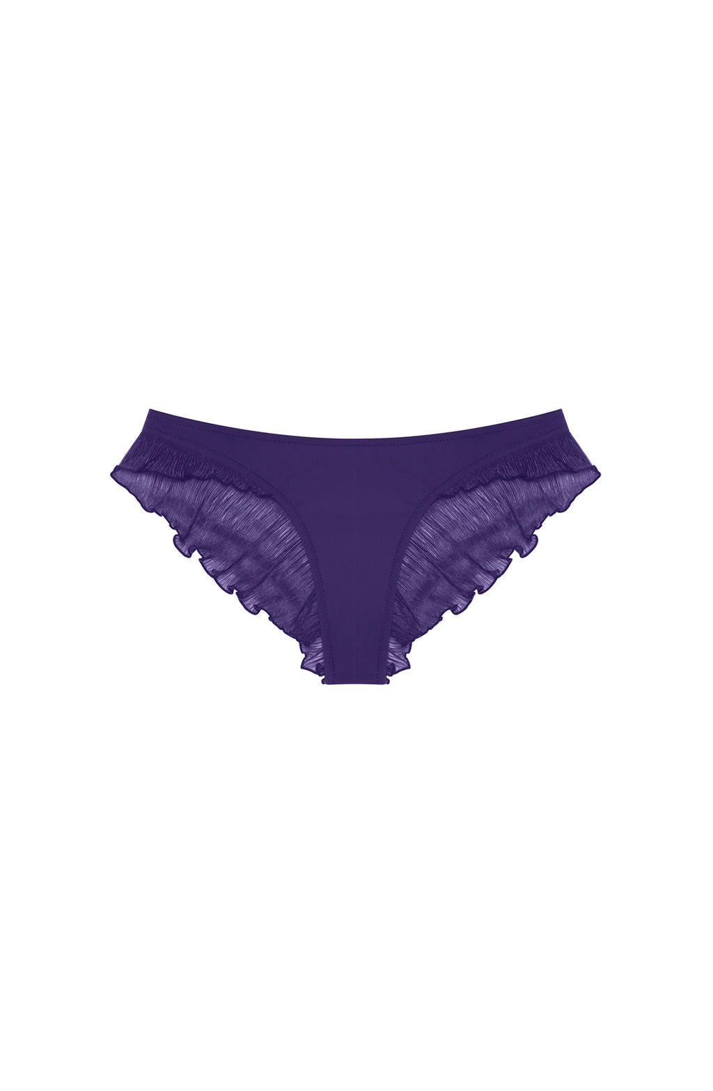 alala Black ruffled bikini thong