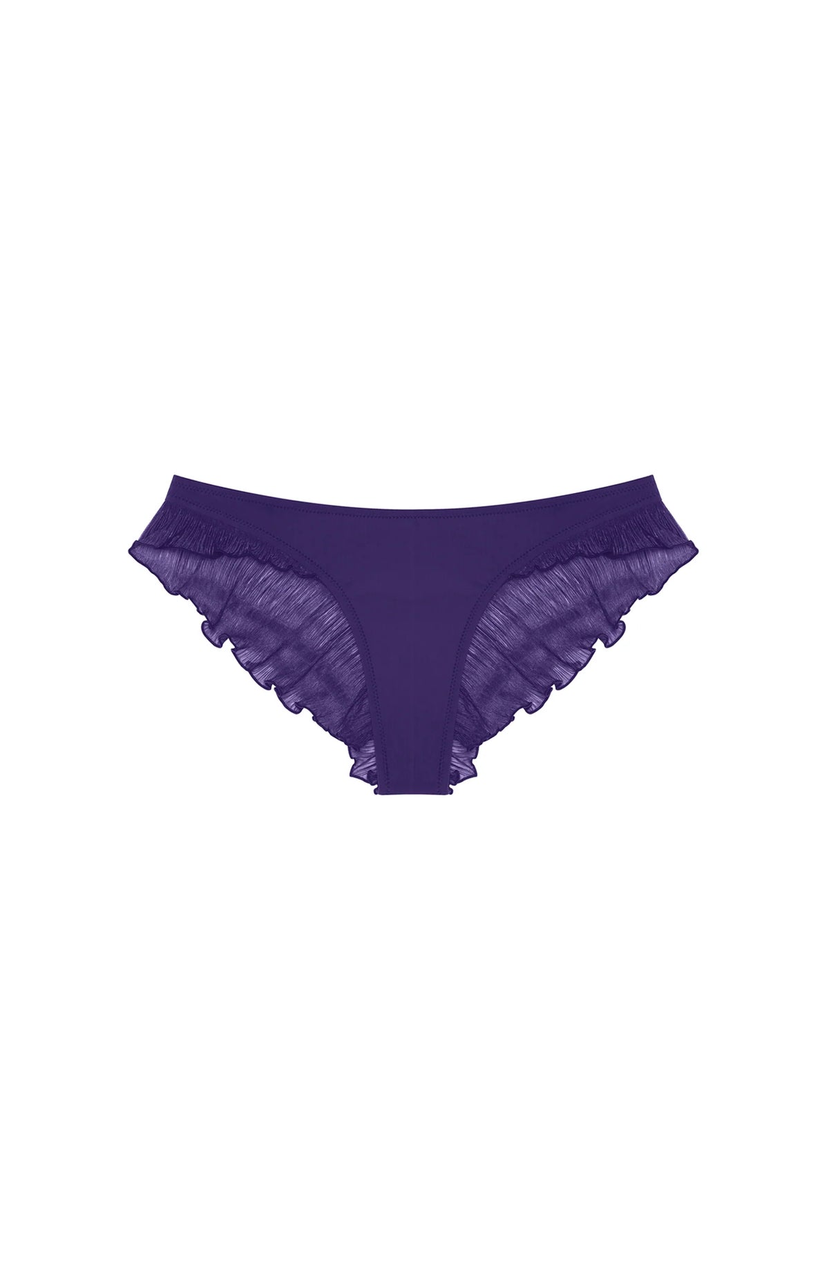 alala Black ruffled bikini thong