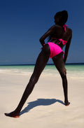 diva bottoms Raspberry bikini bottom with ties