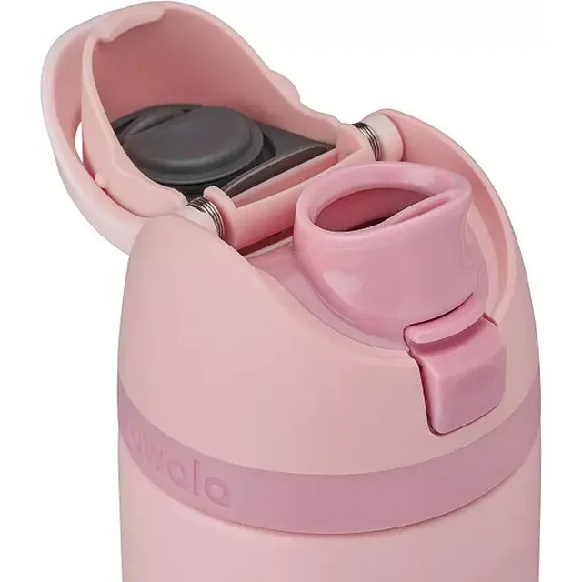 Bouteille d'eau Owala FreeSip en acier inoxydable de 709 ml - Quartz Rose