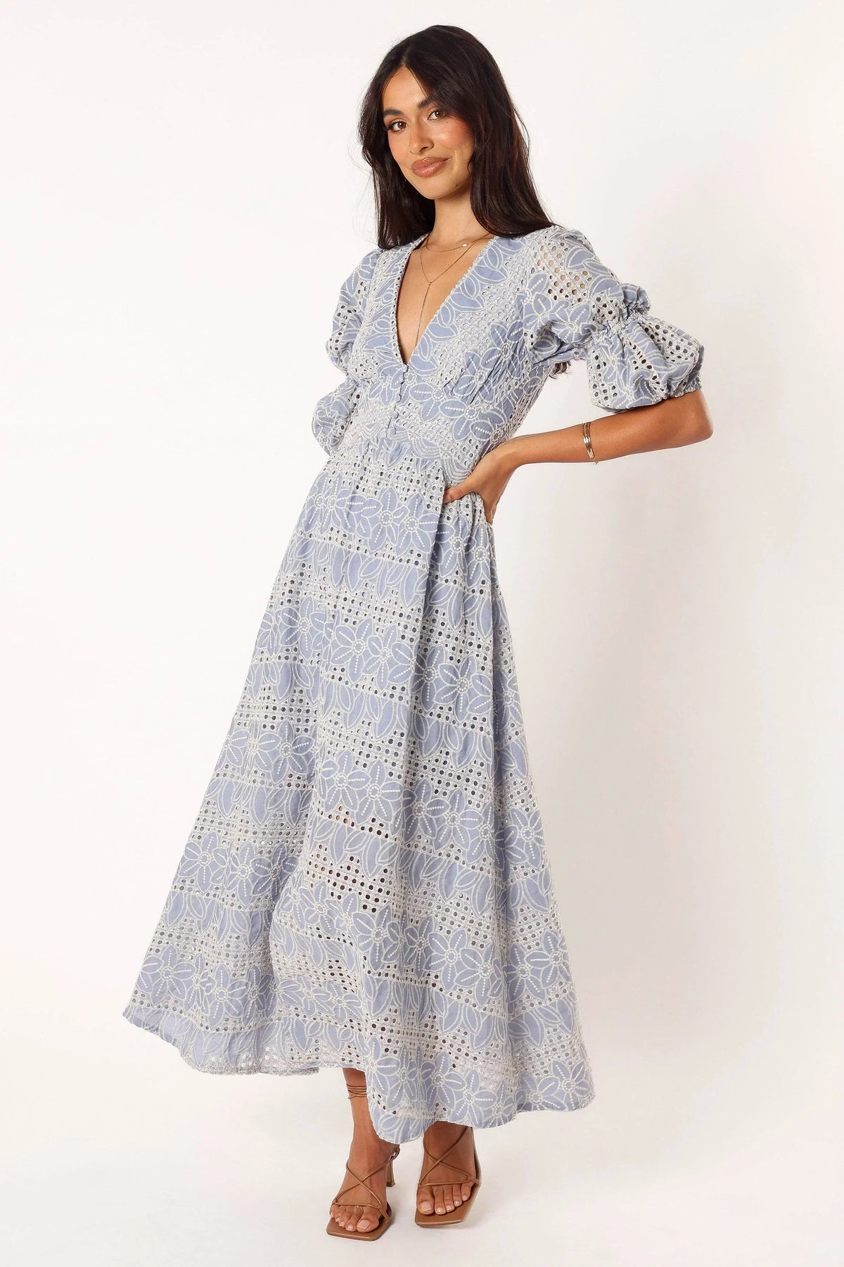 Robe Tani Mi-Longue - Bleu