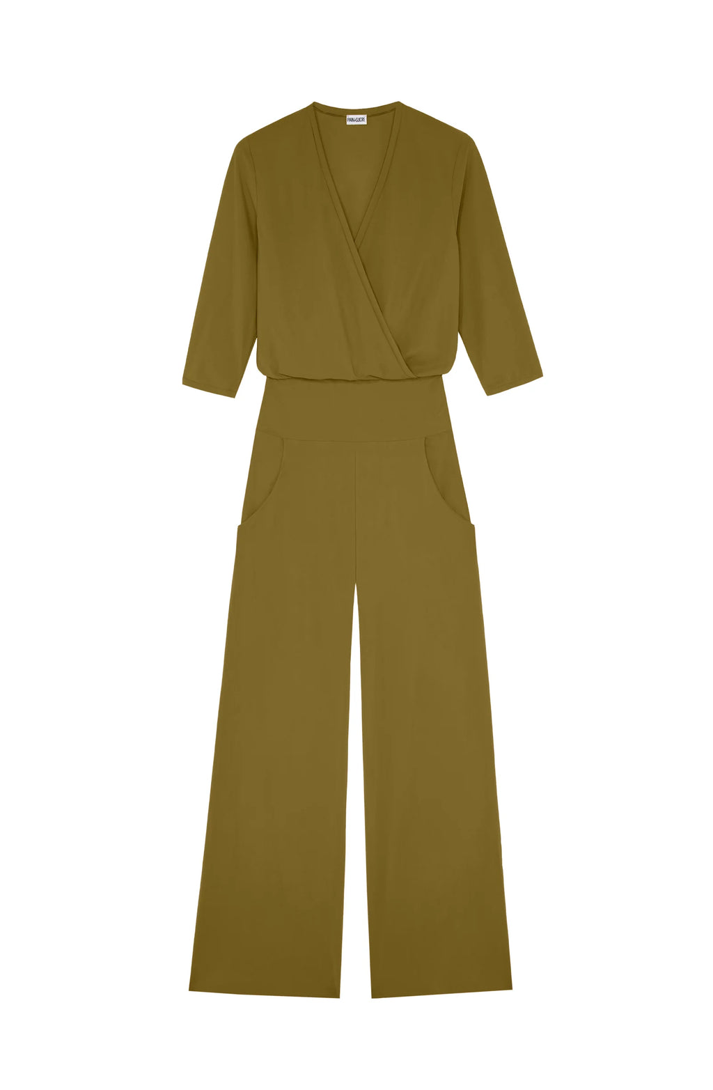 carin Bronze wrap jumpsuit