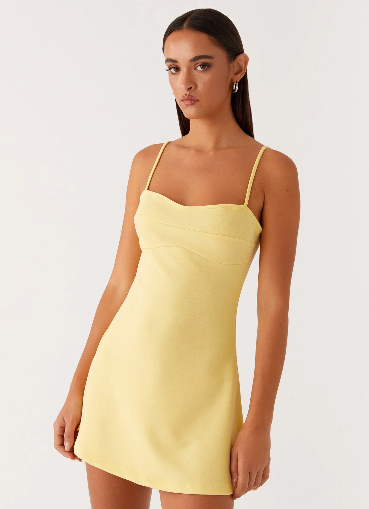 Mini-robe Cindy – Jaune