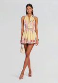 Robe courte Kysha avec boucle de ceinture