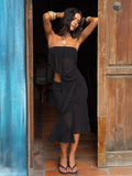 Itzeli Midi Skirt Black