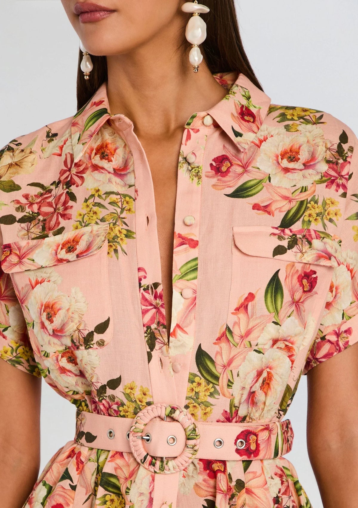 Robe courte Ayla avec boucle de ceinture