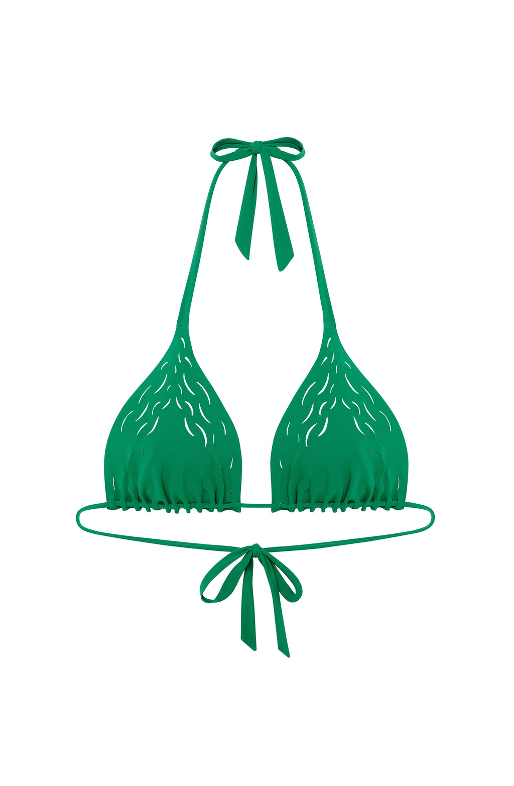 wood Jade triangle swimsuit top