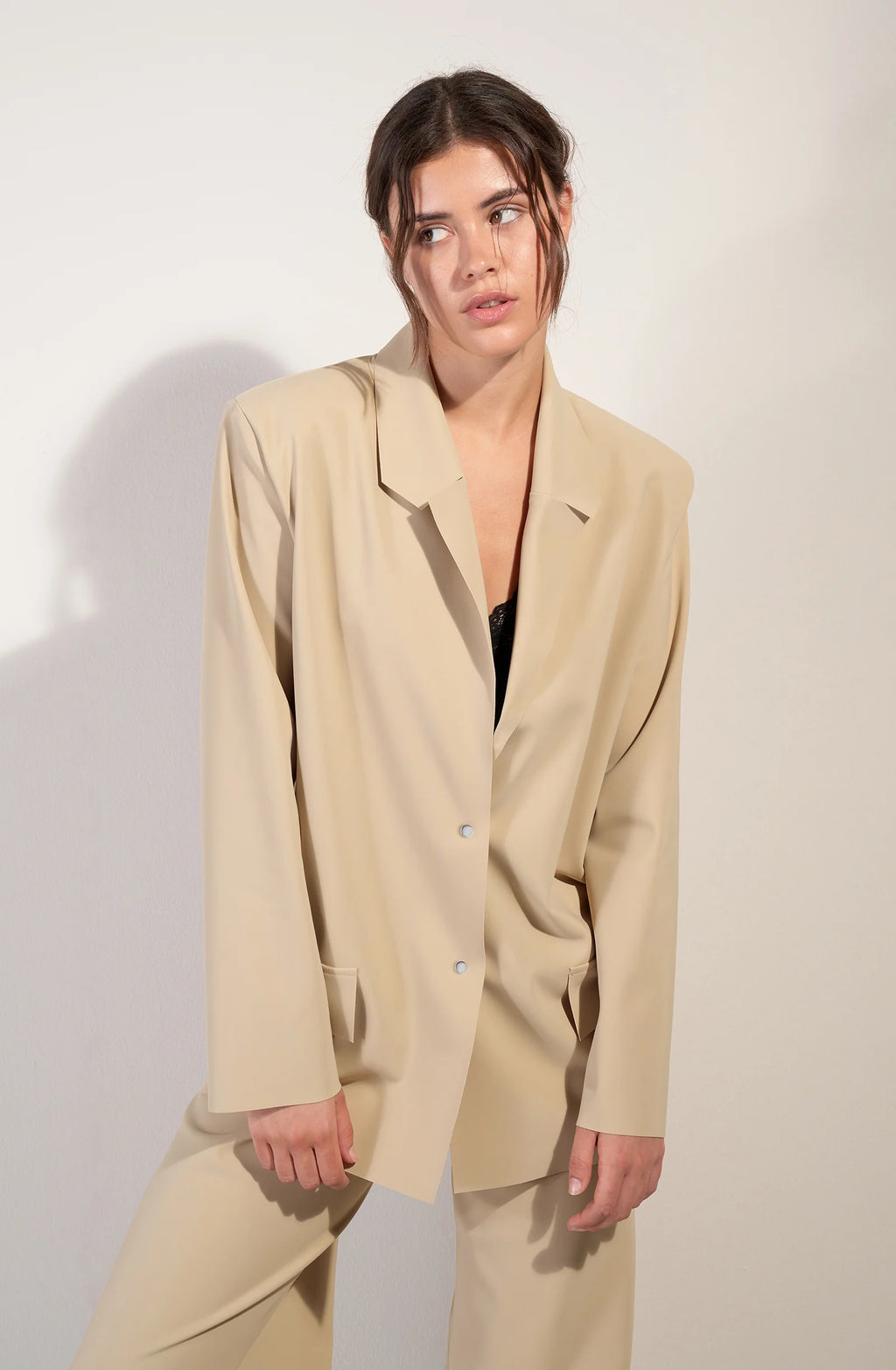 blake Sand oversized blazer