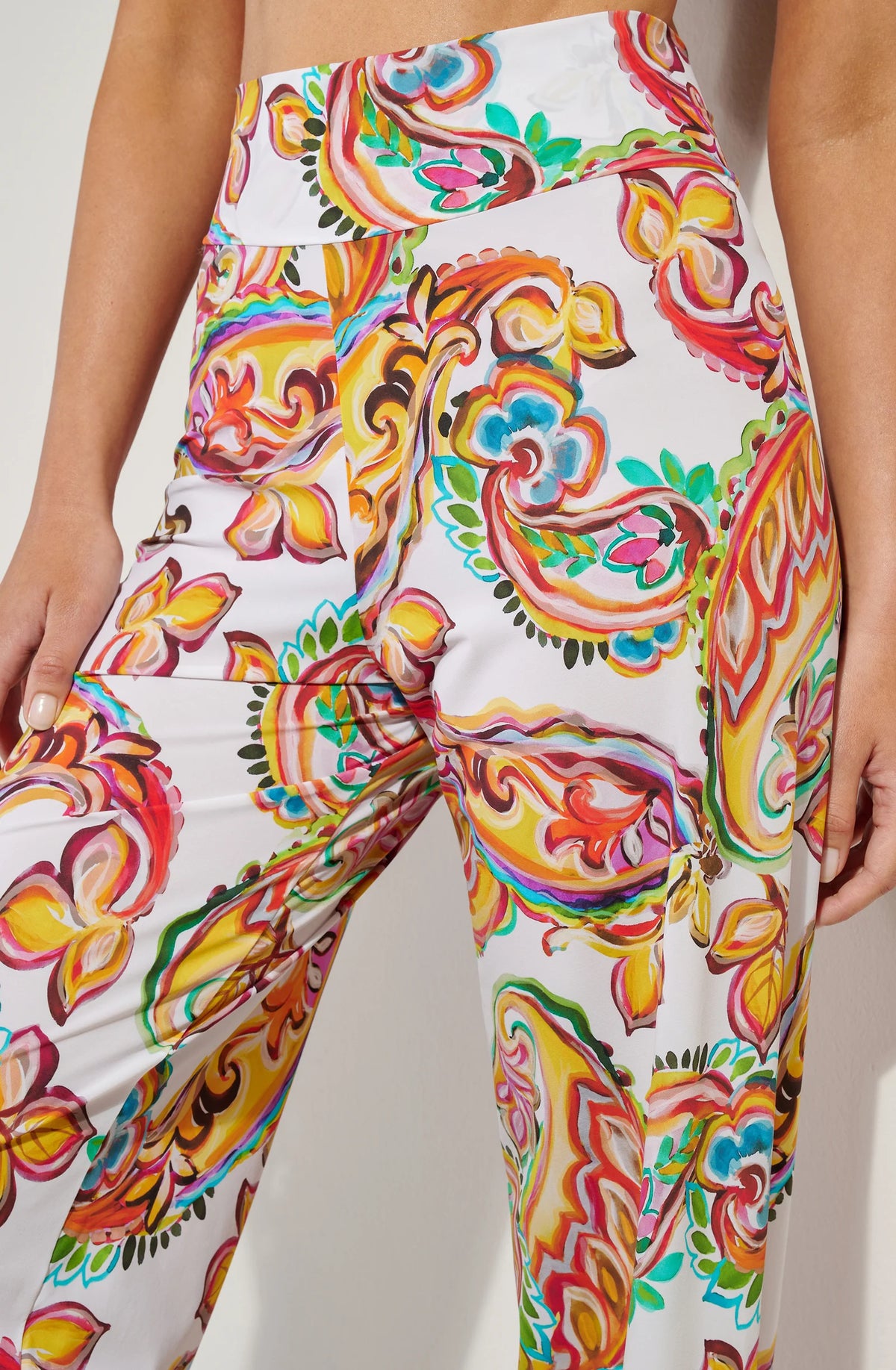 patie Large printed pants NEON