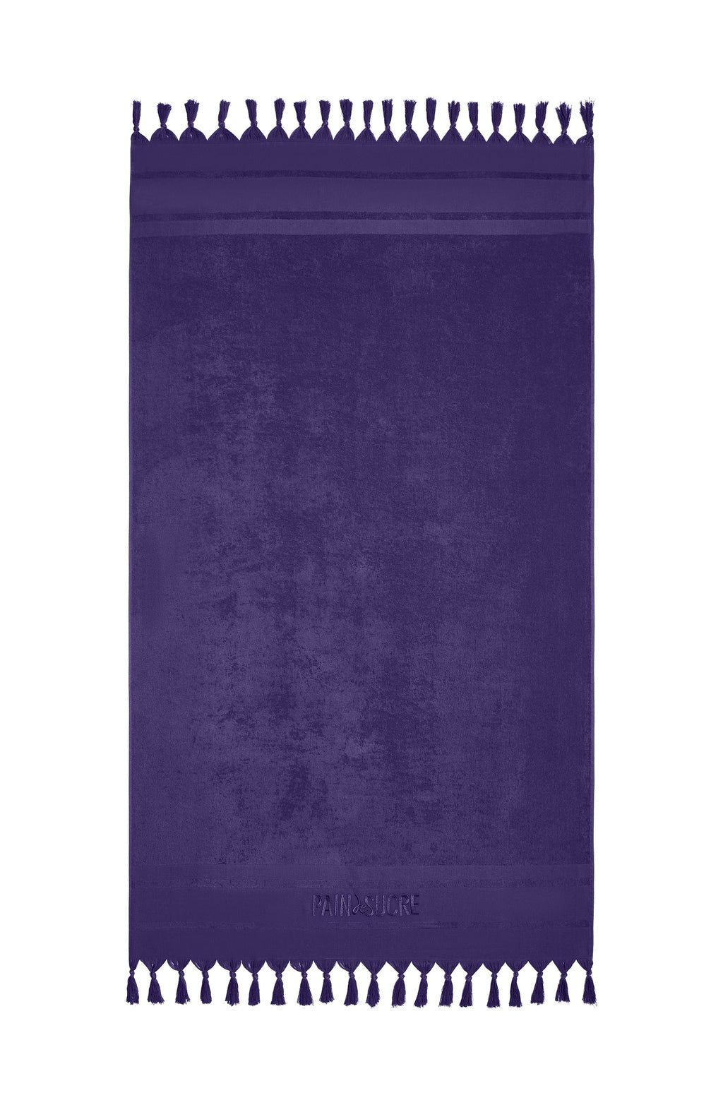 zaina Embroidered jade terry fouta towel