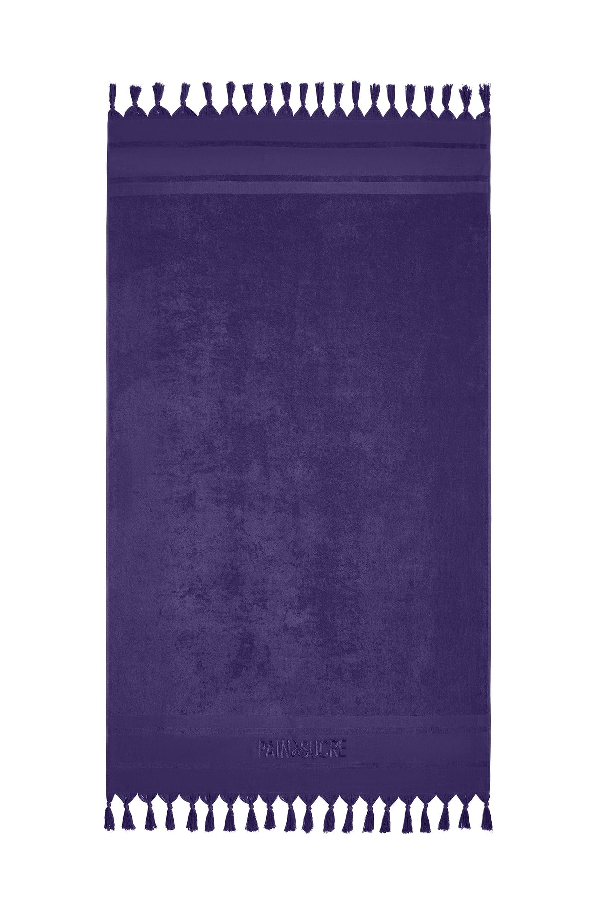 zaina Embroidered jade terry fouta towel