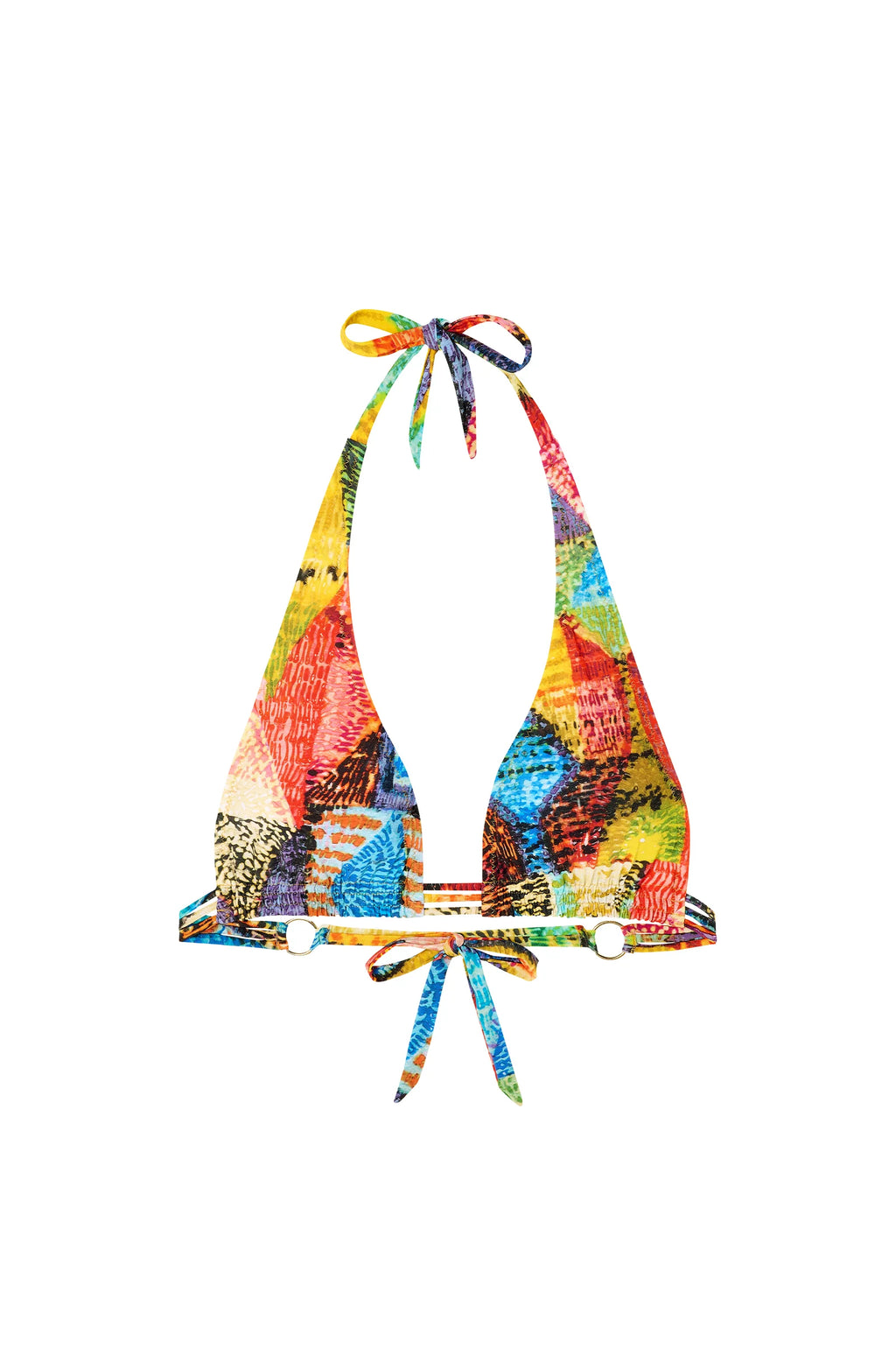 crissy Printed triangle bikini top HOLI