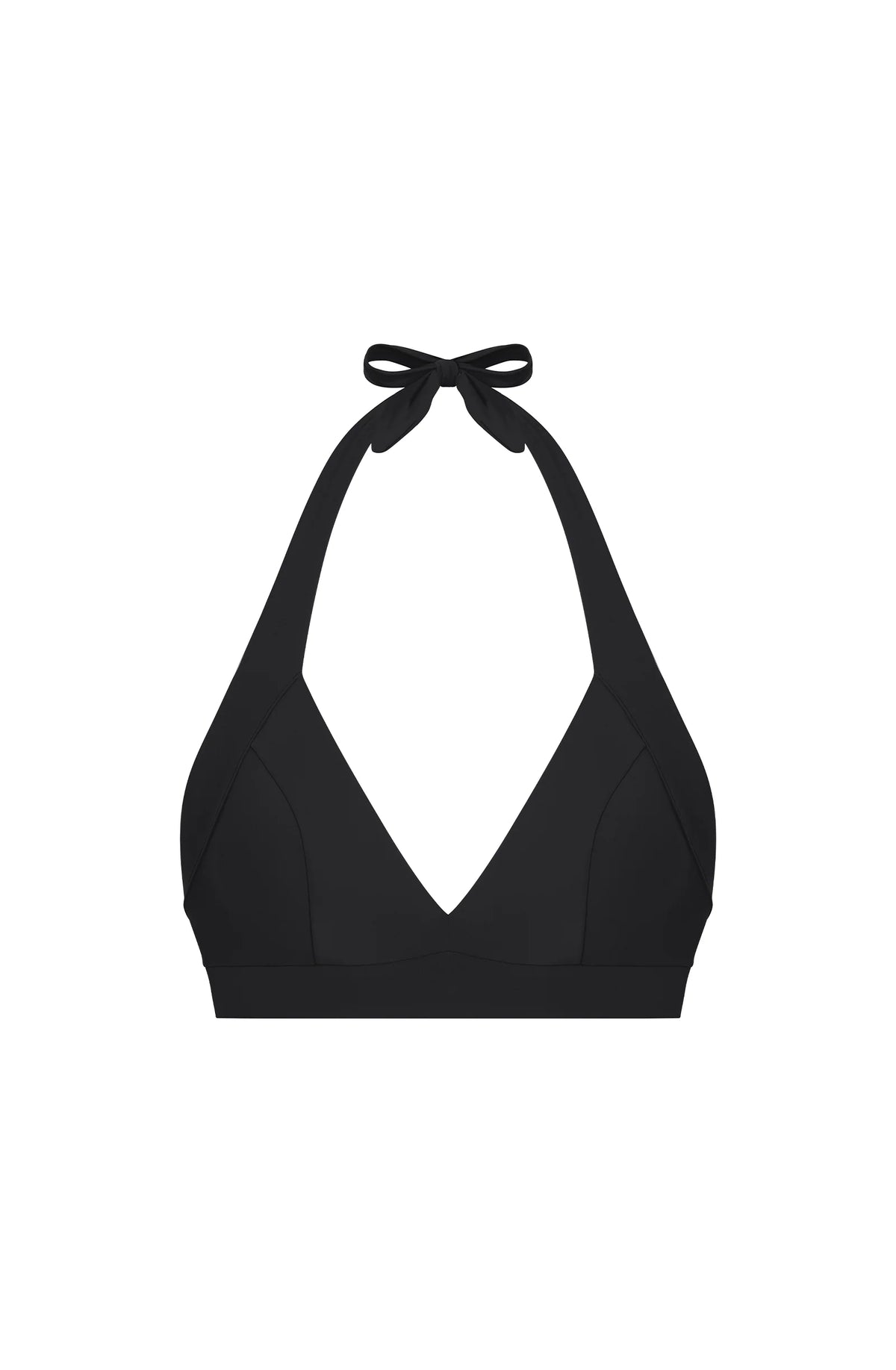 tiann Black bandeau swimsuit top