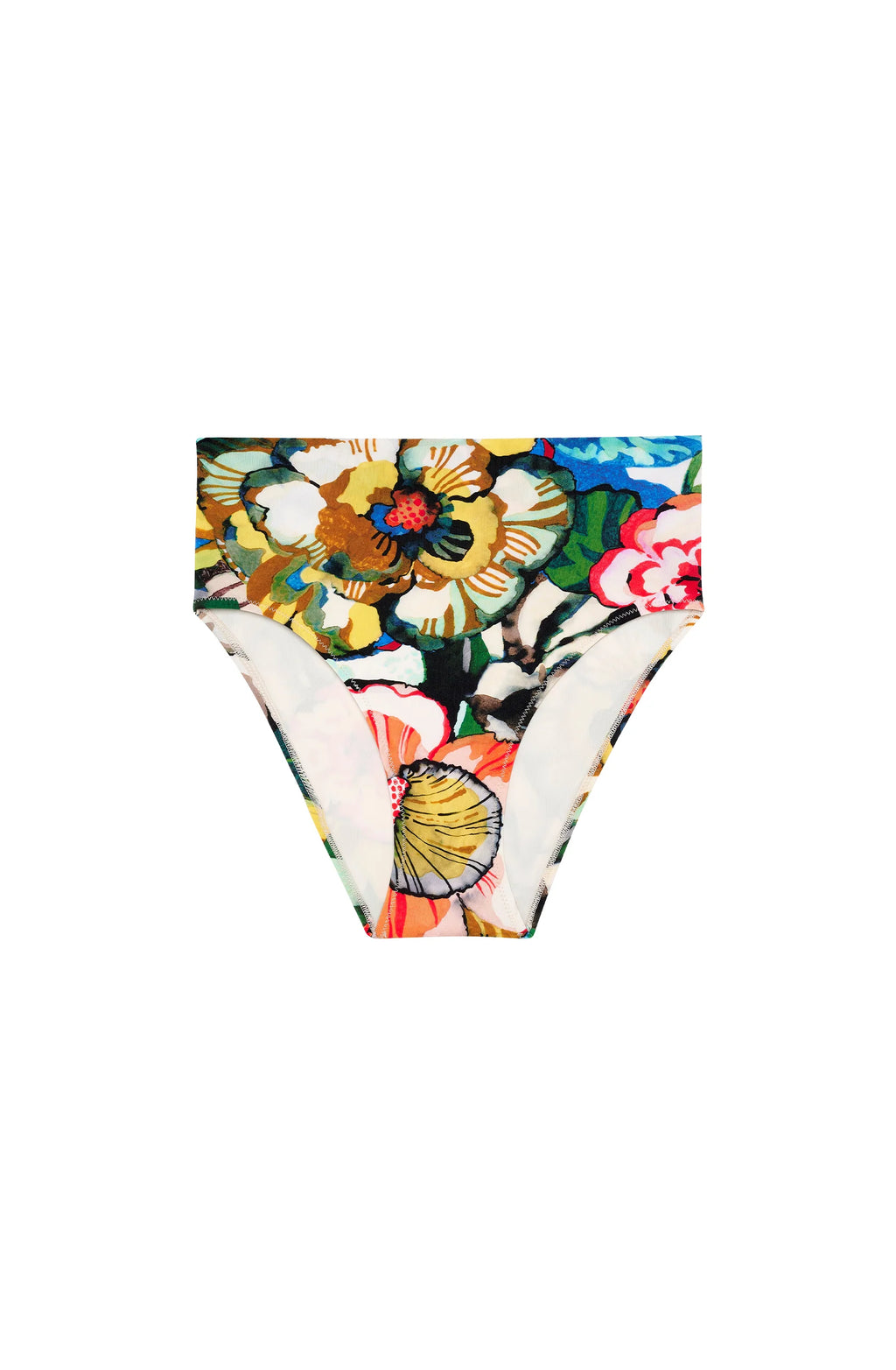 tobago Raspberry high-waisted bikini bottom