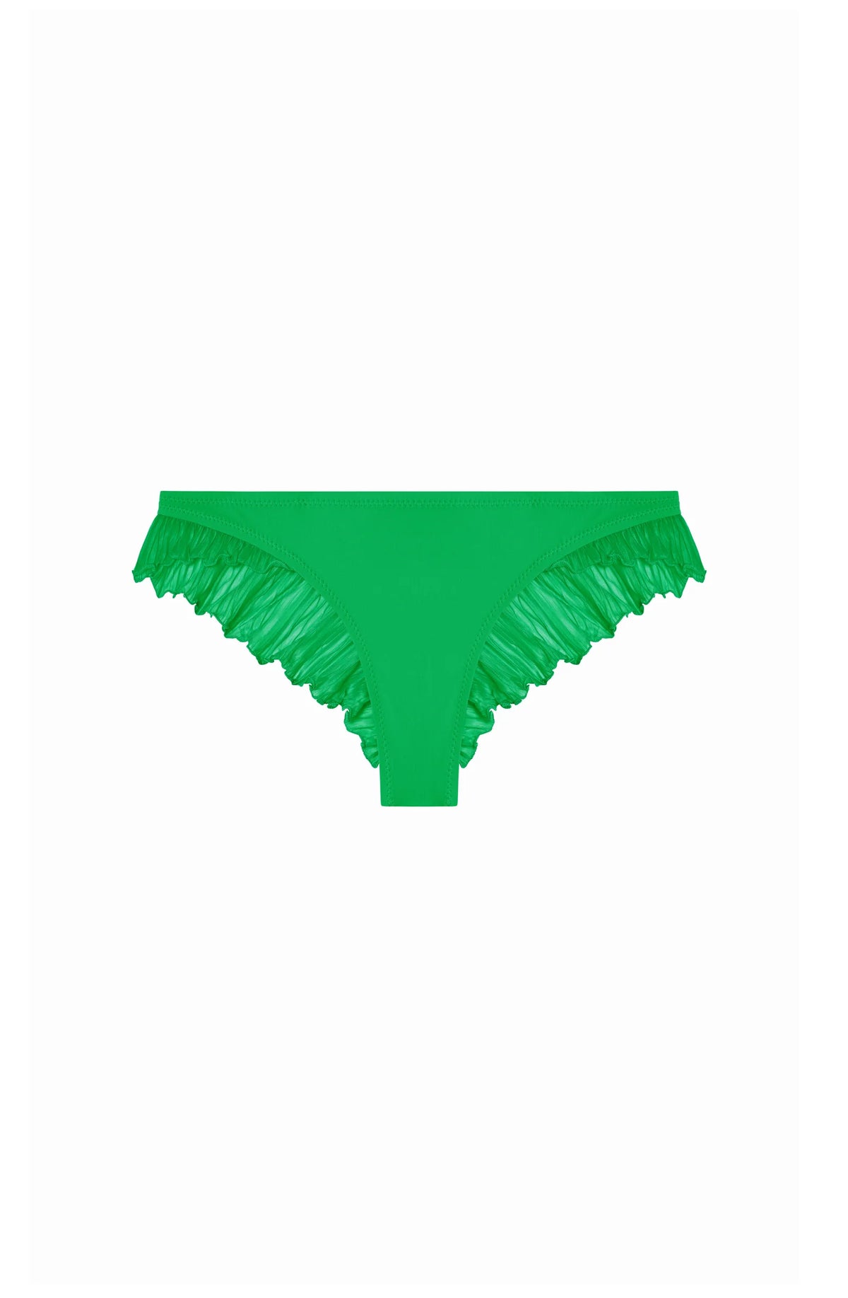 Bikini tanga à volants noir Malala
