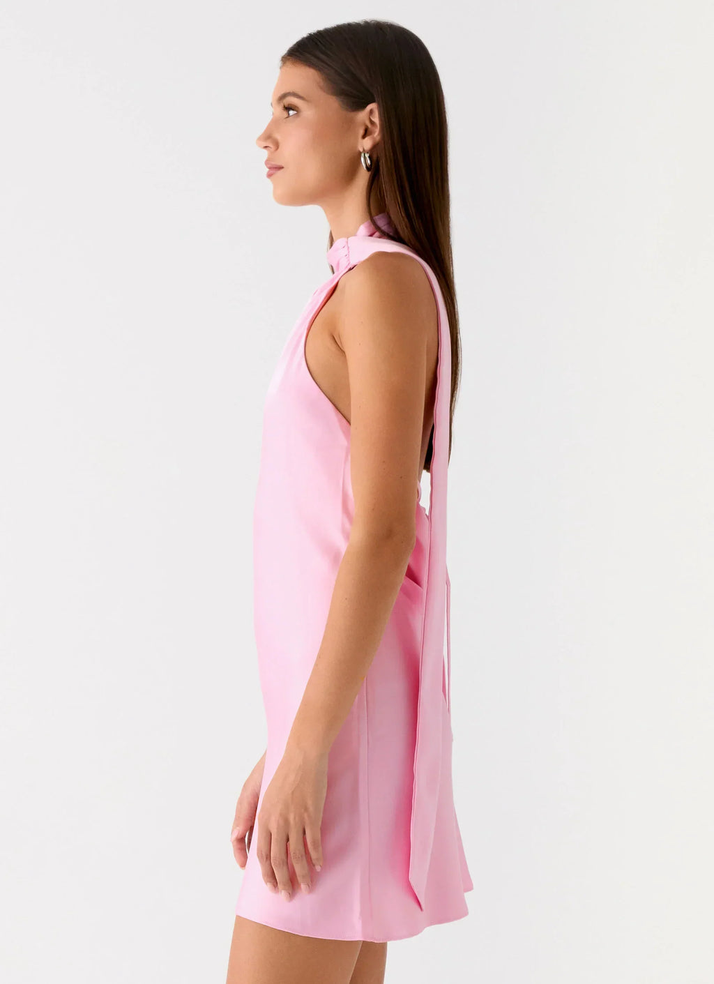 Mini-robe Keena à écharpe - Rose